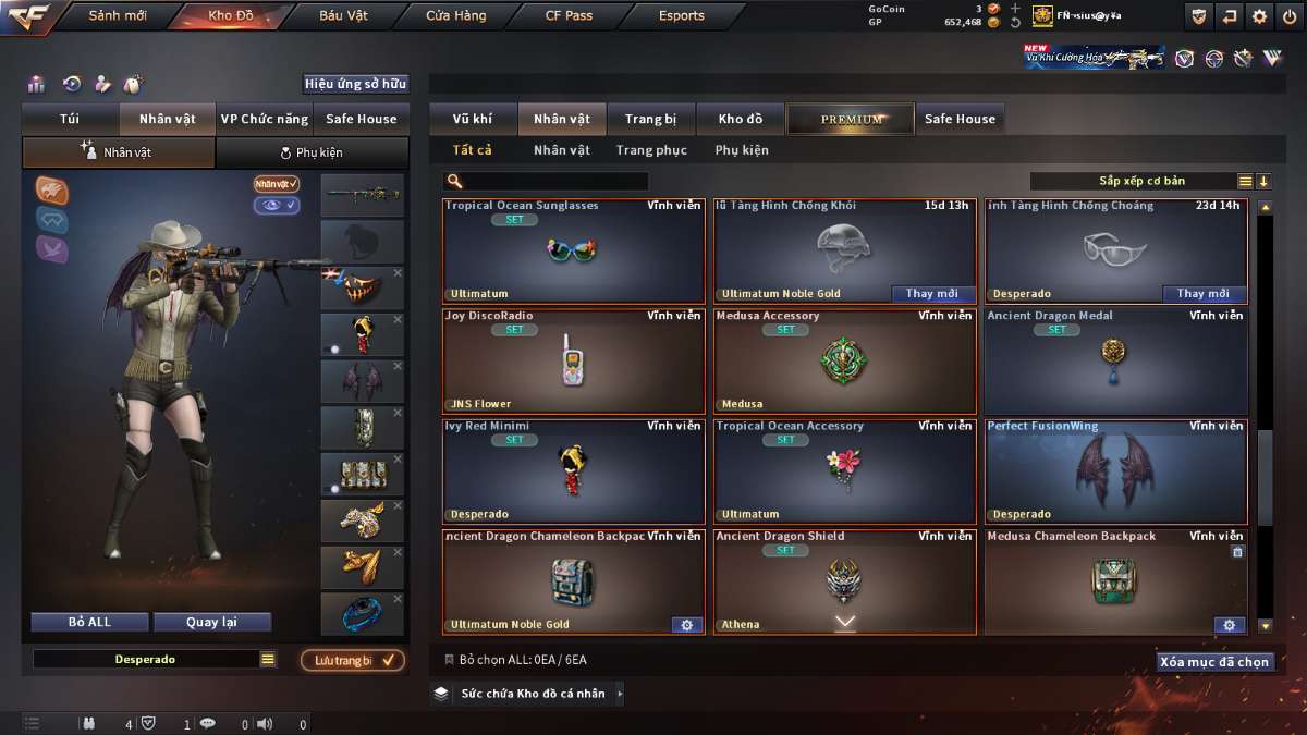 shop acc cf uy tin gia re